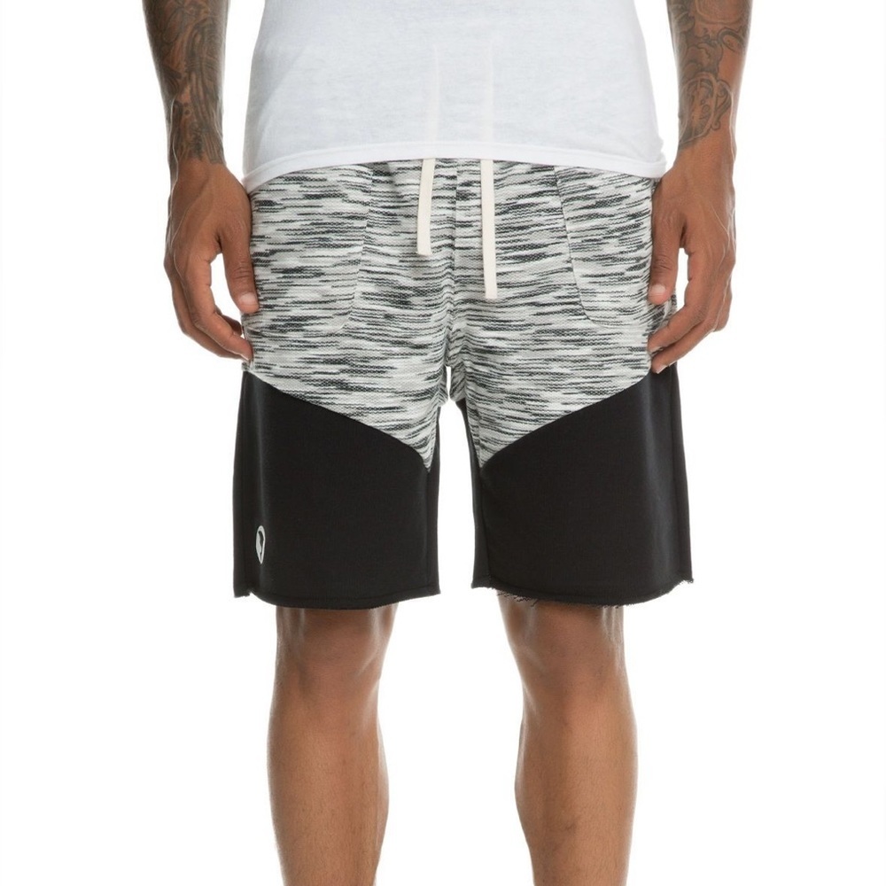 Pink Dolphin Marble Weave Sweat Shorts Men's Large in Grey